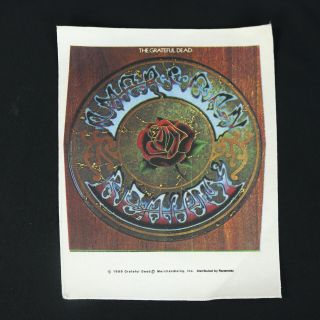 Vtg Grateful Dead Cloth Back Patch American Beauty 1989 Razamataz