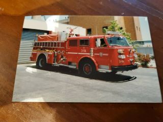 York City Correction Dept Fire Engine 3 - Fa Fdny Photograph 1980s Twinsonic