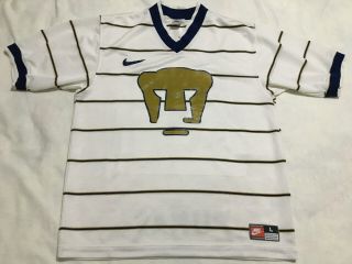 Vintage Pumas Unam Mexico 1998 Nike Away Soccer Jersey Shirt Long Sleeve Orig