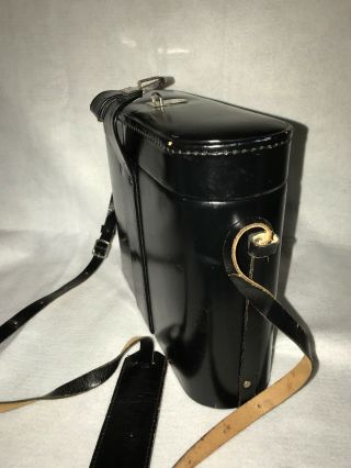 Vintage Paillard Bolex Camera Case Bag Red Velvet Lining W/ Lock & Key 3
