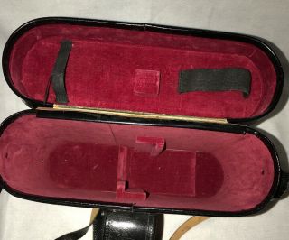 Vintage Paillard Bolex Camera Case Bag Red Velvet Lining W/ Lock & Key 4