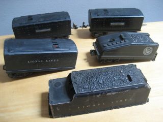 Vintage Lionel Lines Model Train Cars Coffin Tender Coal Car