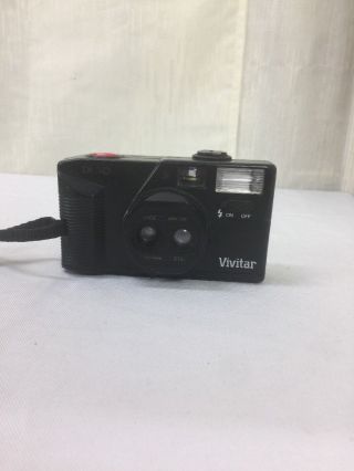 Vtg Vivitar Dl50 Focus Tele - Wide 35mm Point & Shoot Film Camera