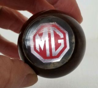 Vintage Mg Wood Emblem Shift Knob Mgb Simply Screw On