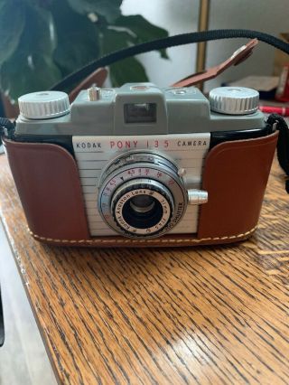 Kodak Pony 135 Vintage 35mm Film Camera W/ Field Case