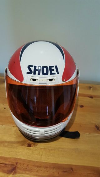 Vintage Shoei Motorcycle Helmet Aegis Snell M85 Made In Japan