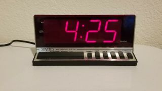 Spartus Electronic Digital Alarm Clock Hi Tech Model 1150 Vintage.