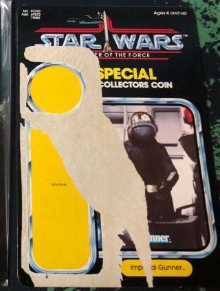 Vintage Star Wars Power Of The Force Cardback Imperial Gunner Potf