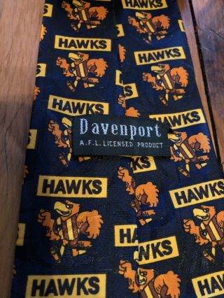 Hawthorn Hawks AFL VFL Vintage Novelty Football Necktie Tie 4