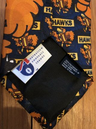 Hawthorn Hawks AFL VFL Vintage Novelty Football Necktie Tie 5