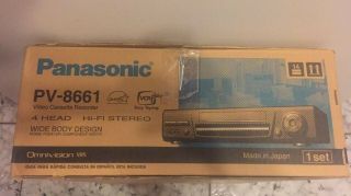 Panasonic Pv - 8661 Vcr Video Cassette Recorder Vhs Player 4 - Head