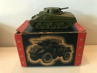 Vintage Ww Ii Cast Iron Authenticast Us Medium Tank M4a3 5152 Mib