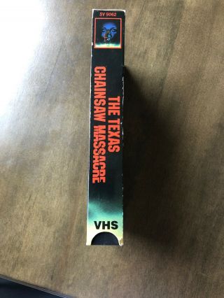 The Texas Chainsaw Massacre VHS Vintage 3
