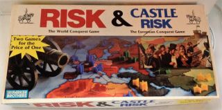 Vintage Risk Castle Risk Board Game Combination Euc