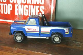 Vintage Tonka Truck Pressed Steel Xr - 101 14 " Long Old Metal Toy 1978 Blue