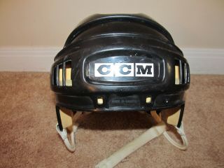 VTG Vintage Black CCM HT3 Hockey Helmet - Adult L 2