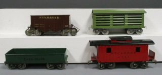 Lionel Standard Gauge Vintage Freight Cars: 12,  113,  116 & 117 [4] - Repainted 2