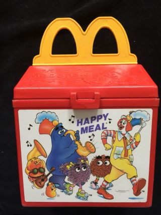 Mcdonalds Vintage Plastic Happy Meal Box