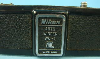 Vtg Nikon Nikkormat Auto Winder Model AW - 1 ELW Camera Attachment Made in Japan 3