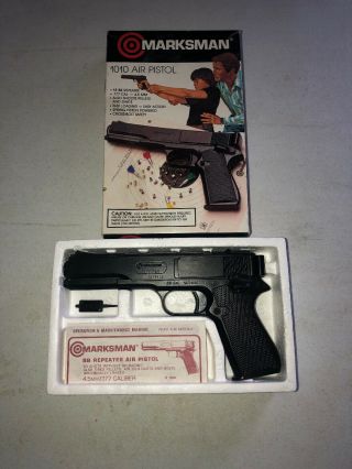 Vintage Marksman 1010 Air Pistol.  177 Cal.  Bb Or Pellet 45 Style