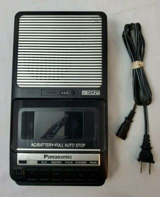 Vintage Panasonic Rq - 2102 Slim Line Portable Cassette Recorder