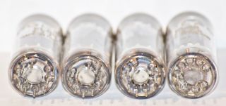 EL86 POLAM TELAM 6CW5 TUBES,  NOS MATCHED QUAD,  STRONG 1960 ' s WELDED PLATES 5