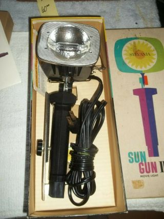 Vintage Sylvania Sun Gun Ii Movie Light Model Sg - 55 Box –
