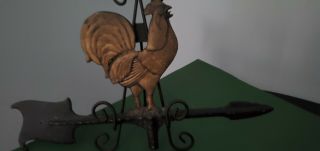 Vintage Rooster Weathervane Top Only - - Classic Americana Weather Vane