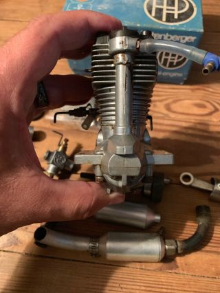 Rc Airplane Motor/ Engine Vintage Hochleistungs Vt 49 With Parts 4