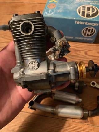 Rc Airplane Motor/ Engine Vintage Hochleistungs Vt 49 With Parts 5