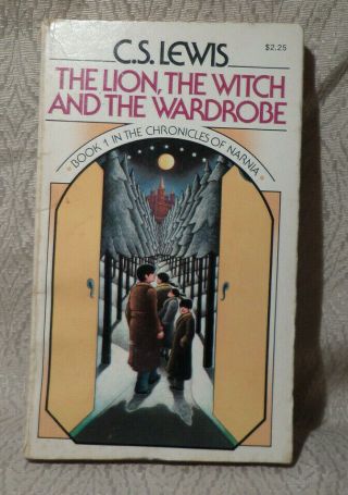 The Lion Witch Wardrobe 1970 Chronicles Of Narnia C.  S.  Lewis 1 Vintage Book