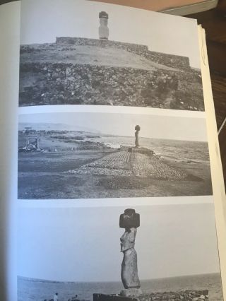 70’s Book SET Archaeology Easter Island MONUMENTS Oceanic Tribal MOAI ruins 3