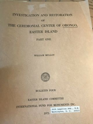 70’s Book SET Archaeology Easter Island MONUMENTS Oceanic Tribal MOAI ruins 4