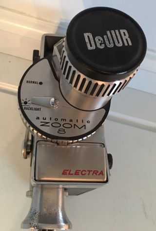 Dejur Electra Automatic Vintage Zoom 8 Movie Film Camera Amsco Usa