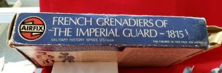 Vintage Airfix 1/32 scale Waterloo 1815 French Grenadiers of the Imperial Guard 3