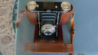 Vintage Ansco Speedex 4.  5 Special Folding Camera With Case