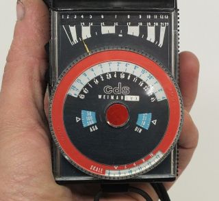 Cds Weimar Lux Vintage Soviet Light Meter,  Exposure Meter In Case.  Made In Ddr