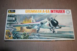 Vintage 1/48 Fujimi Grumman A - 6a Intruder Navy Strike Jet Bomber In Open Box