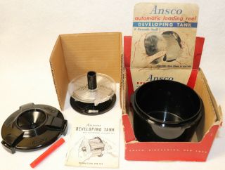 Vintage Camera Equipment Box Ansco Developing Tank