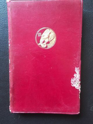 Just So Stories By Rudyard Kipling Red Leather Bound (hardback,  1916)