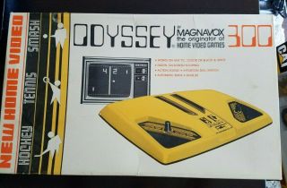 Vintage 1976 Magnavox Odyssey 300 Tv Video Game Hockey Tennis Smash