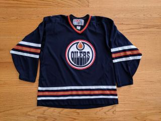 Vintage Edmonton Oilers Ccm Nhl Hockey Jersey - Mens Size Xl