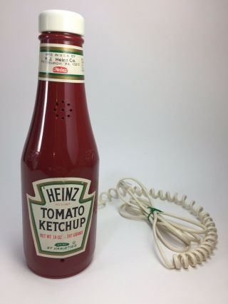 Vintage Telephone Heinz Tomato Ketchup Bottle Landline Button Phone
