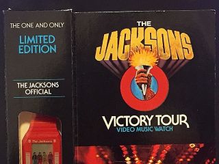MICHAEL JACKSON 1984 Vintage WATCH Official VICTORY TOUR NEVER Opened NOS 3