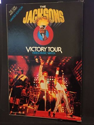 MICHAEL JACKSON 1984 Vintage WATCH Official VICTORY TOUR NEVER Opened NOS 6