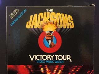MICHAEL JACKSON 1984 Vintage WATCH Official VICTORY TOUR NEVER Opened NOS 7
