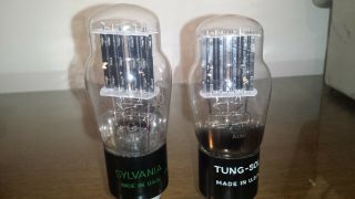 Balanced Closely Matched Pair Tungsol Sylvania 5v4g Gz32 Tube Tv - 7 Test Strong