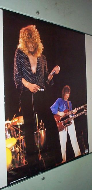 Led Zeppelin Plant & Page Stage Vintage Poster