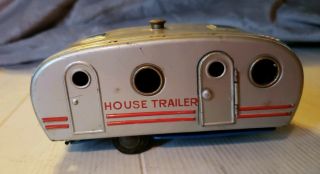 Vintage Sss House Trailer Tin Toy Japan