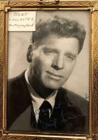 Burt Lancaster Photo Vintage Signed Autographed Photograph Find